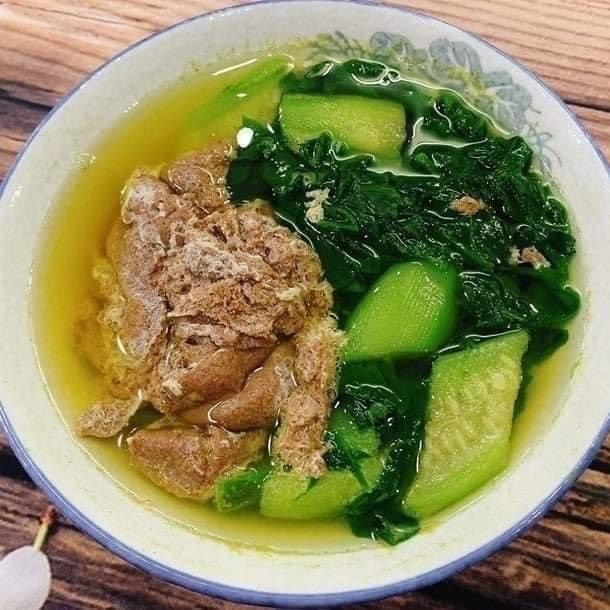 Bát canh rau cua rau đay