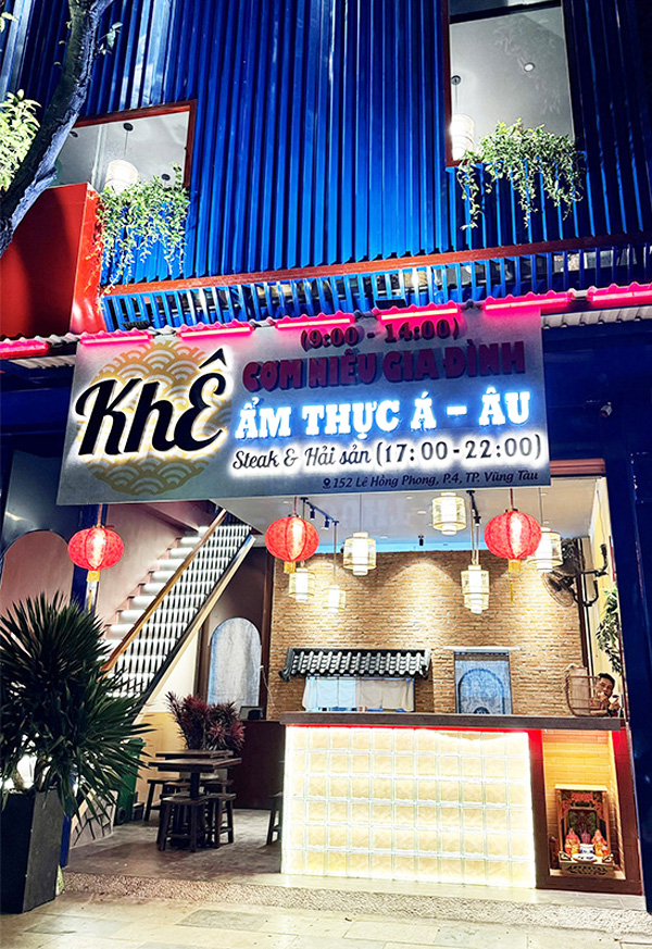 Hinh anh nha hang Khe chup ben ngoai