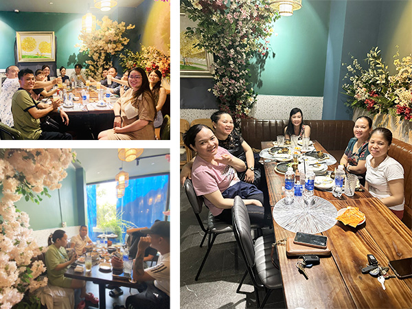 khach hang check in khi trai nghiem com nieu tai nha hang khe