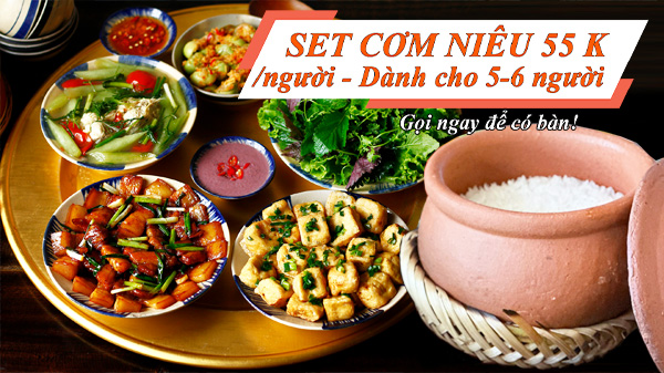 Set com nieu 55 K nguoi 10 mon danh cho 6 nguoi